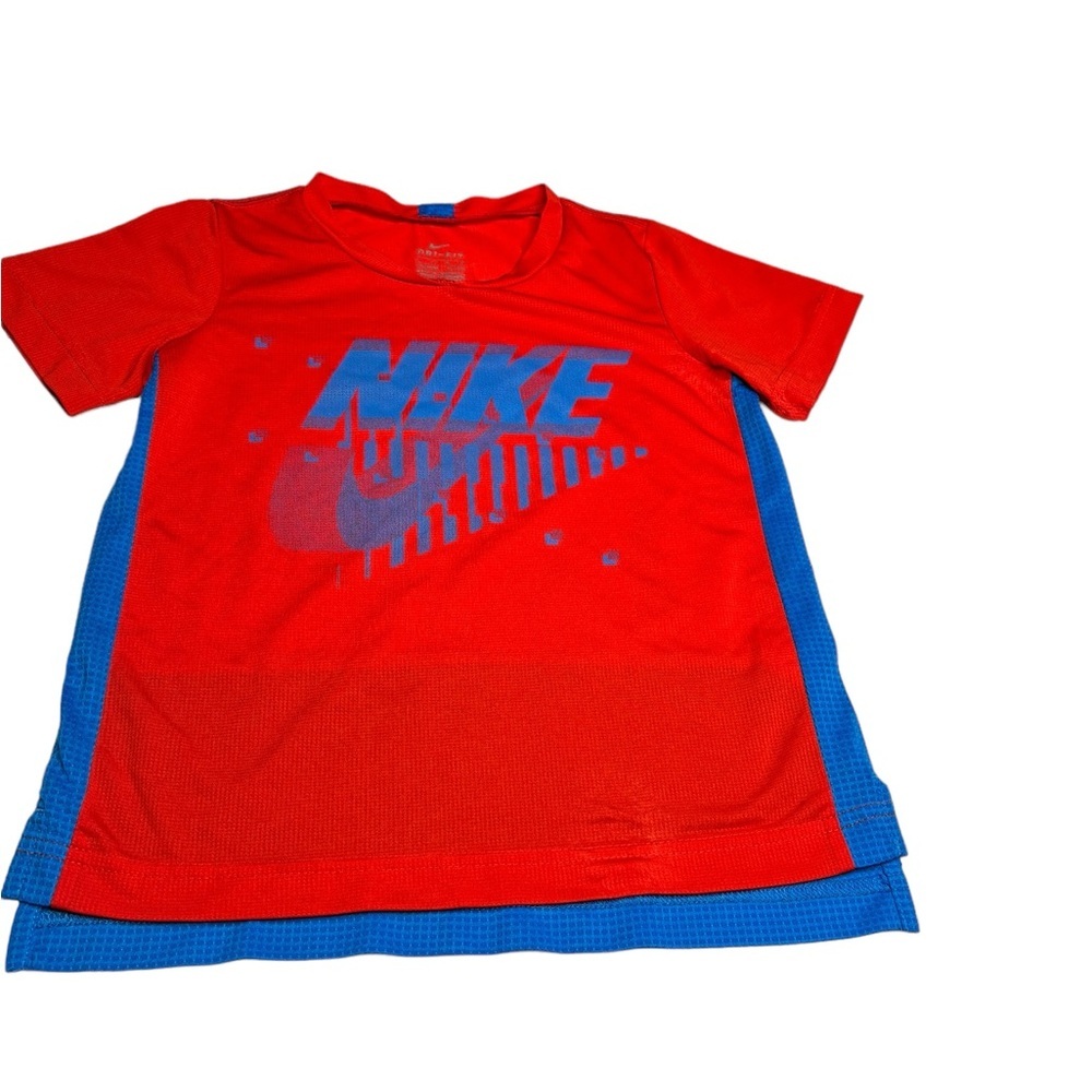 New Nike Boys' Dri-FIT Legacy Short Sleeve T-Shirt Red Size 6-7 YRS